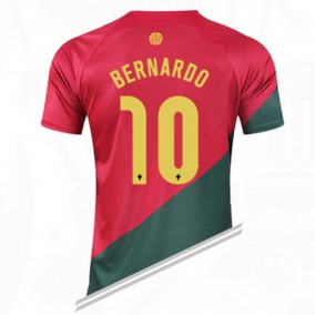 Portugal Bernardo Silva 10 2023/2024 Hemma Fotbollströjor Kortärmad